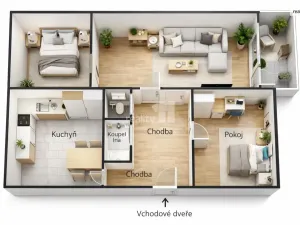 Prodej bytu 3+1, Česká Lípa, Brněnská, 70 m2