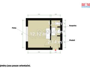 Pronájem bytu 1+kk, Kaznějov, 24 m2