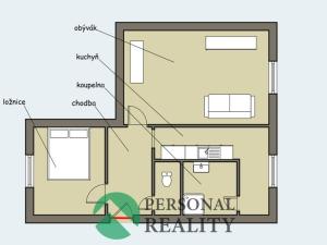 Prodej bytu 2+1, Přimda, Nová, 54 m2