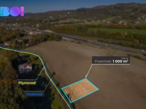 Prodej komerčního pozemku, Návsí, 1000 m2