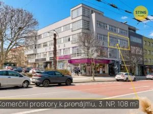 Pronájem kanceláře, Zlín, třída Tomáše Bati, 108 m2