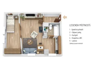 Prodej bytu 2+kk, Karlovy Vary - Stará Role, Závodu míru, 36 m2