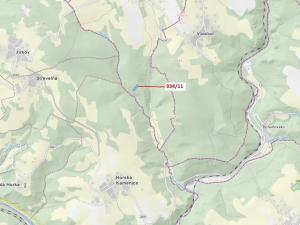 Dražba lesa, Jílové u Držkova, 3439 m2