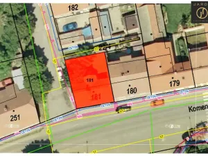 Prodej pozemku pro bydlení, Peruc, Komenského, 208 m2
