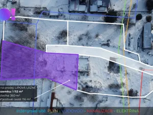 Prodej pozemku pro bydlení, Lipová-lázně, 1113 m2