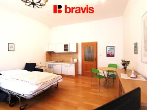 Pronájem bytu 1+kk, Brno - Veveří, Grohova, 37 m2