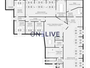 Pronájem kanceláře, Plzeň, náměstí T. G. Masaryka, 365 m2