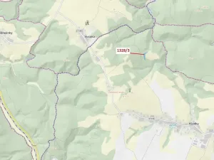 Dražba lesa, Kladky, 3057 m2