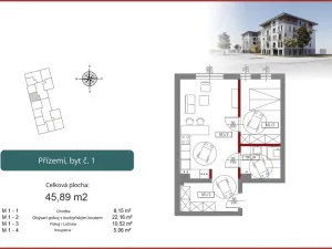 Prodej bytu 2+kk, Stażystów,Bielsko-Biała,Polsko, 45 m2