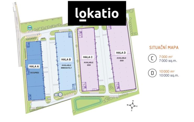 Pronájem skladu, Vejprnice, Tyršova, 7000 m2