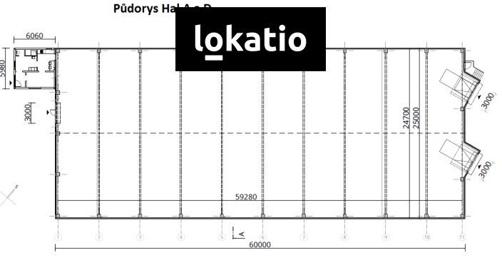 Pronájem skladu, Rousínov, 2928 m2
