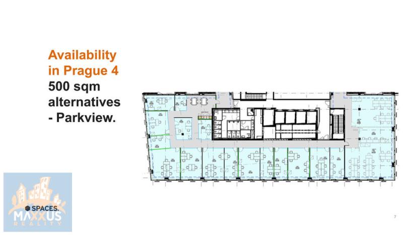 Pronájem kanceláře, Praha - Nusle, Pujmanové, 3246 m2