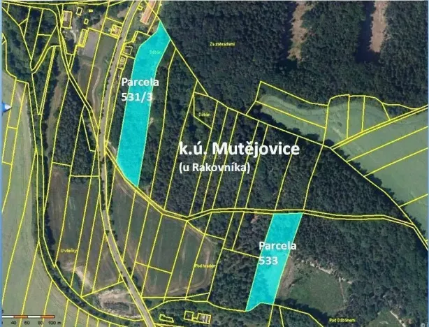 Pronájem pole, Mutějovice, 13429 m2