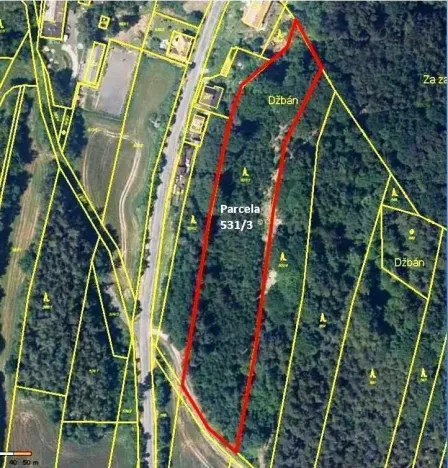 Pronájem pole, Mutějovice, 13429 m2