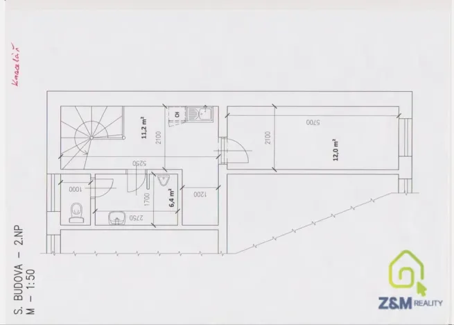 Pronájem kanceláře, Sokolov, nábřeží Petra Bezruče, 30 m2