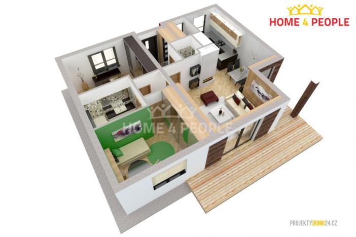 Prodej rodinného domu, Bořenovice, 100 m2