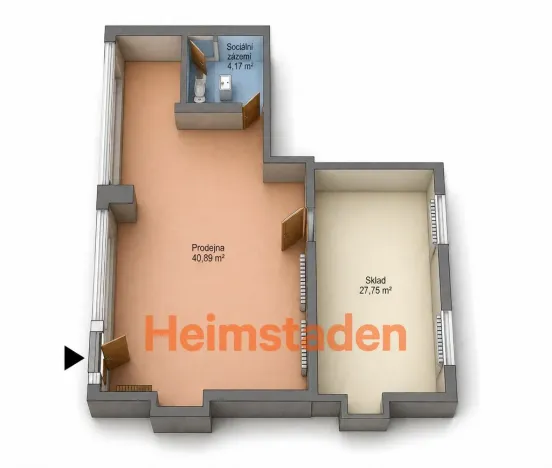 Pronájem obchodního prostoru, Havířov - Šumbark, Slovenského národního povstání, 73 m2