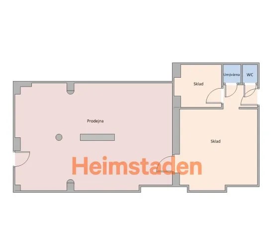 Pronájem kanceláře, Karviná - Nové Město, nám. Budovatelů, 79 m2