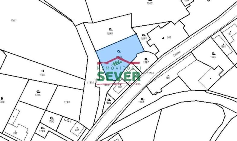 Prodej pozemku pro bydlení, Blšany, Nerudova, 815 m2