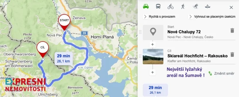 Prodej bytu 3+1, Nová Pec - Nové Chalupy, 76 m2