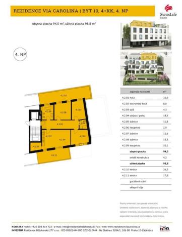 Prodej bytu 4+kk, Praha - Břevnov, Bělohorská, 99 m2