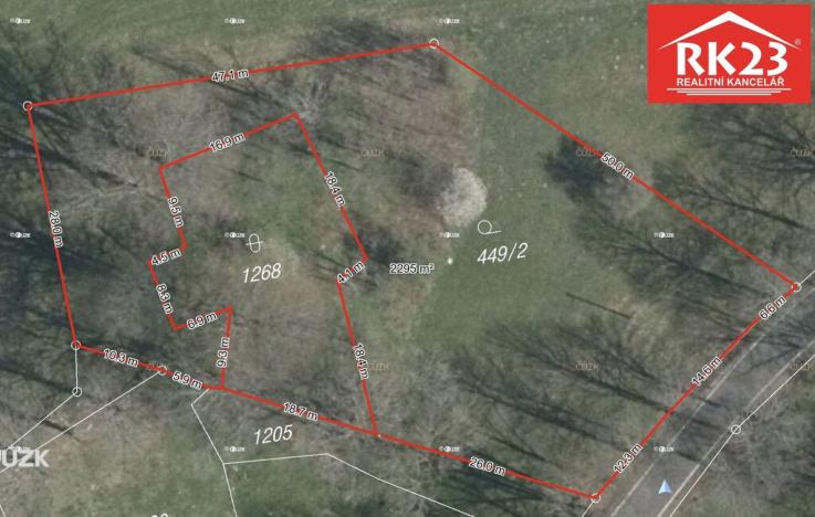 Prodej pozemku pro bydlení, Tři Sekery - Chodovská Huť, 2874 m2