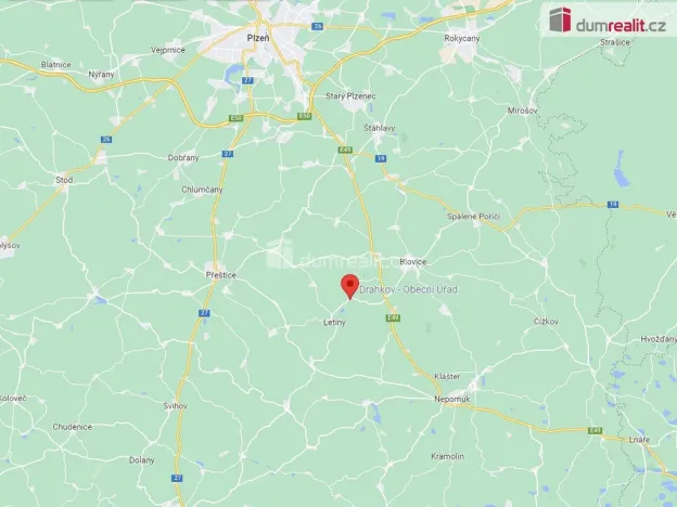 Prodej pozemku pro bydlení, Drahkov, 1247 m2