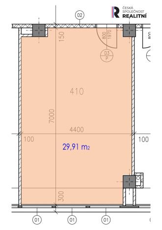Pronájem kanceláře, Zlín, Kvítková, 29 m2