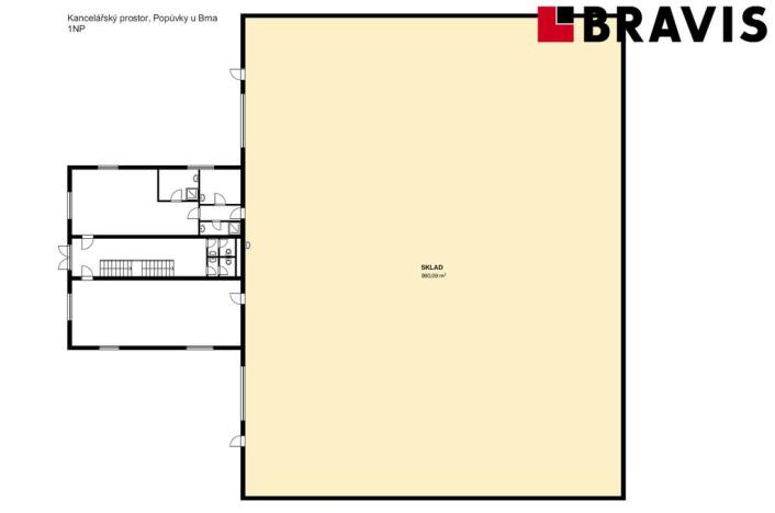 Pronájem skladu, Popůvky, Vintrovna, 50 m2