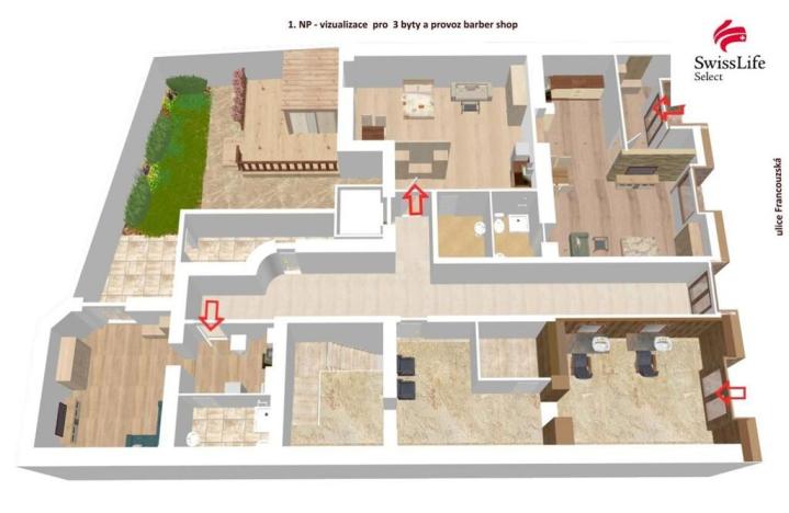 Prodej obchodního prostoru, Brno, Francouzská, 404 m2