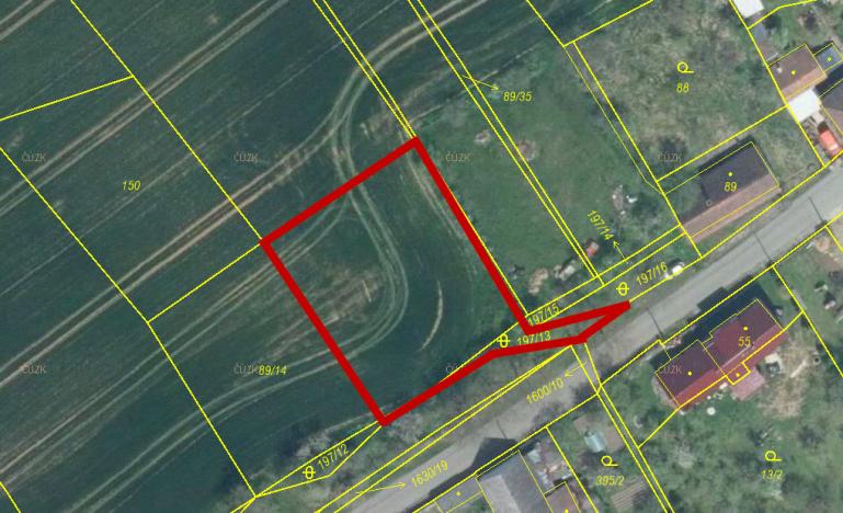 Prodej pozemku pro bydlení, Ptenín, 1151 m2