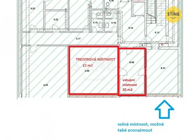 Pronájem skladu, Kopřivnice, 42 m2