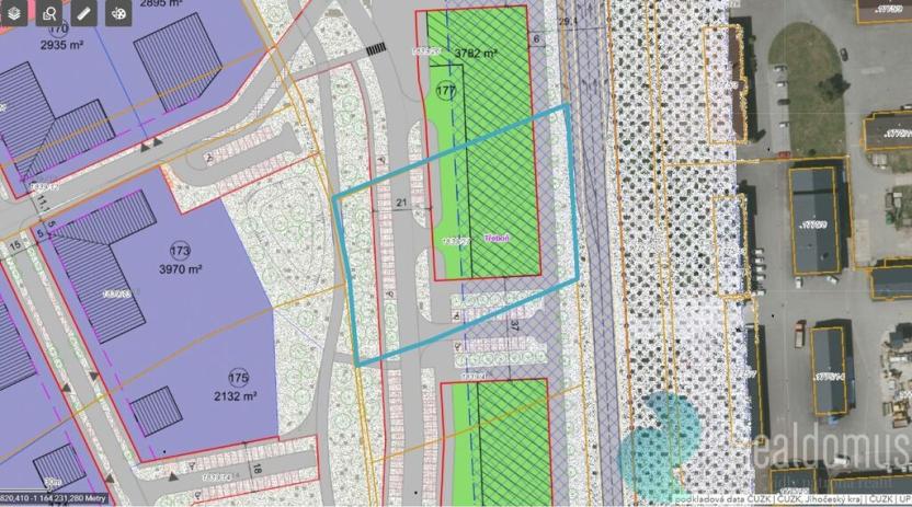 Prodej pozemku pro komerční výstavbu, Třeboň, 5132 m2