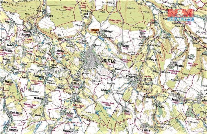 Prodej trvalého travního porostu, Skuteč, 1888 m2