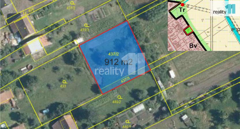 Prodej zahrady, Kladruby nad Labem - Bílé Vchynice, 6054 m2