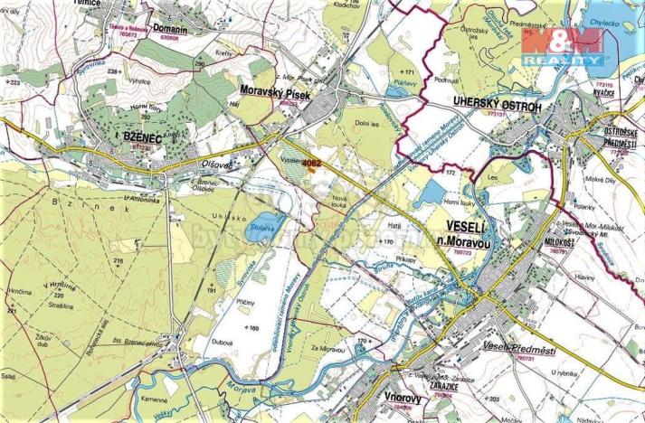 Prodej trvalého travního porostu, Moravský Písek, 4960 m2