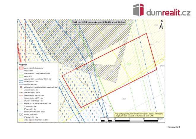 Prodej pozemku pro komerční výstavbu, Úsilné, 6439 m2