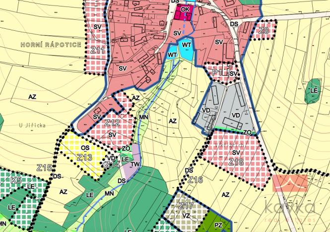 Prodej pozemku pro bydlení, Horní Rápotice, 3038 m2