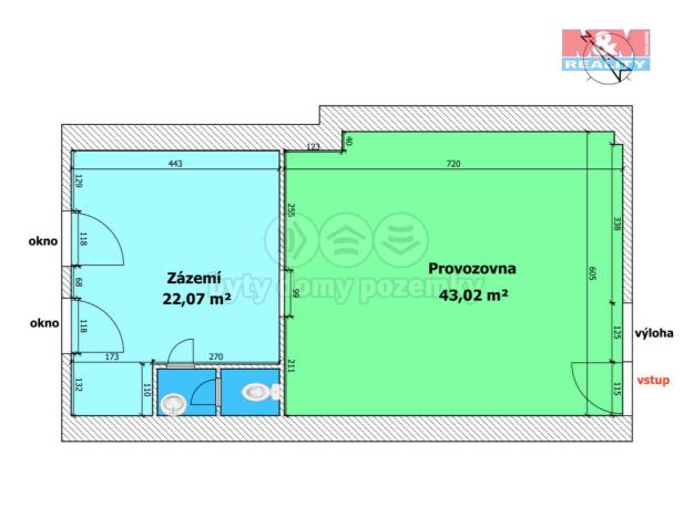 Pronájem obchodního prostoru, Ostrava - Zábřeh, Výškovická, 65 m2