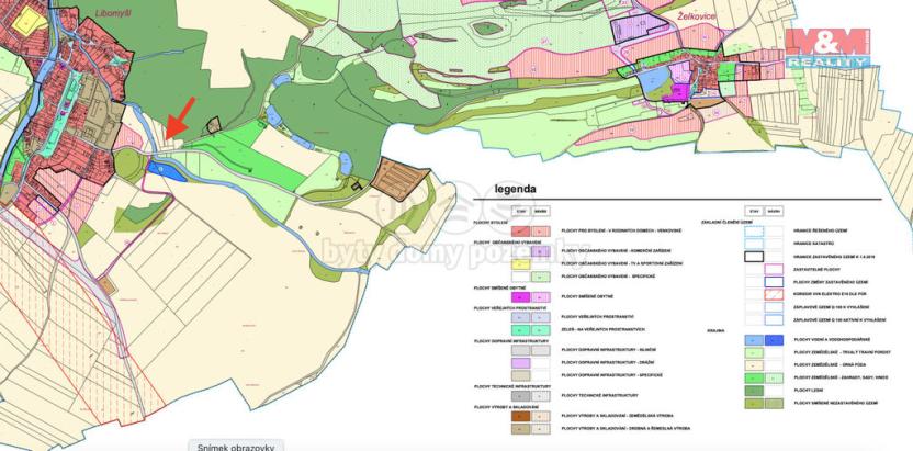 Prodej pozemku pro komerční výstavbu, Libomyšl, 8445 m2