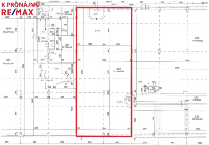Pronájem kanceláře, Pardubice - Zelené Předměstí, Masarykovo náměstí, 321 m2