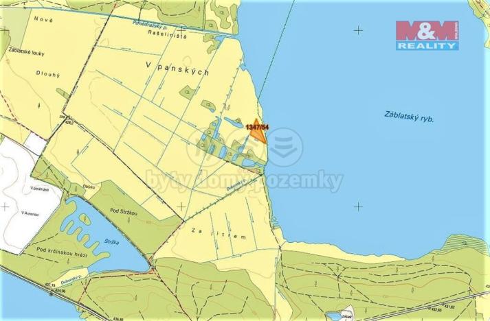 Prodej trvalého travního porostu, Záblatí, 5015 m2