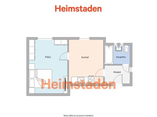 Pronájem bytu 1+kk, Havířov - Prostřední Suchá, U Topolů, 31 m2