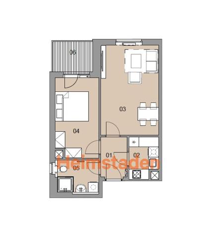 Pronájem bytu 2+1, Plzeň - Jižní Předměstí, Magisterská, 46 m2