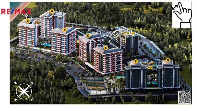 Prodej bytu 1+1, Avsallar,Turecko, 50 m2