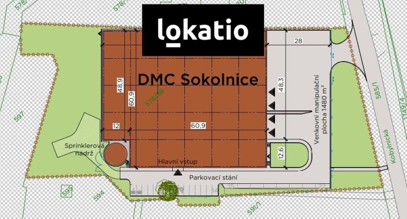 Pronájem výrobních prostor, Sokolnice, 4276 m2