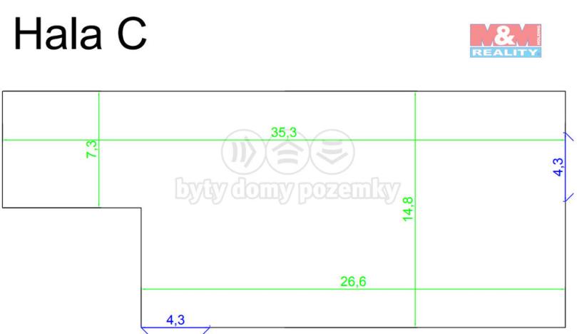 Pronájem výrobních prostor, Soběšice, 470 m2