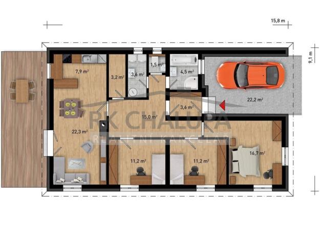 Prodej domu na klíč, České Budějovice, 130 m2