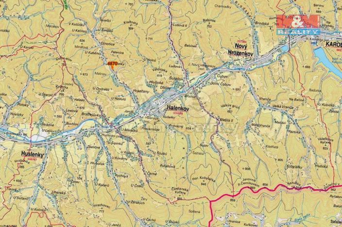 Prodej trvalého travního porostu, Halenkov, 12023 m2