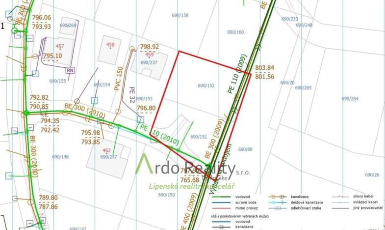 Prodej pozemku pro bydlení, Horní Planá, Nad Hřištěm, 690 m2